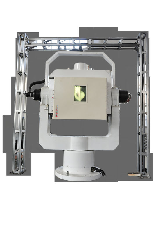 Air Cooling 3 Axis Rate Table With Temperature Chamber 2950 Kg Table'S Weight